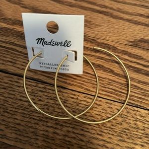 Madewell gold hoop earrings